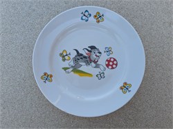 Тарелка 175 мел Гладкий край Озорные щенки 20104076