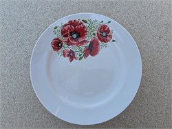 Тарелка 175 мел Гладкий край Маки 20104266