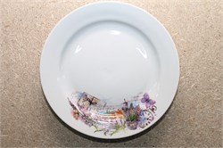 Тарелка 200 мел Гладкий край Прованс новый 20104298