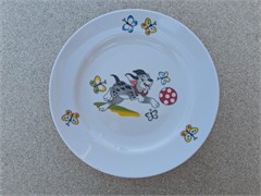 Тарелка 175 мел Гладкий край Озорные щенки 20104076