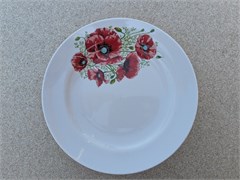 Тарелка 175 мел Гладкий край Маки 20104266