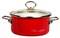Кастрюля 5л цил Д24см Bon appetit вишнёв ст/кр 20070150