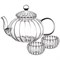 Чайный набор на 2 перс 4пр Чайник 800 мл с фильтро 20103233